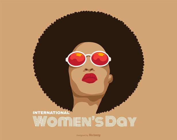 Poster di giornata internazionale della donna vettore