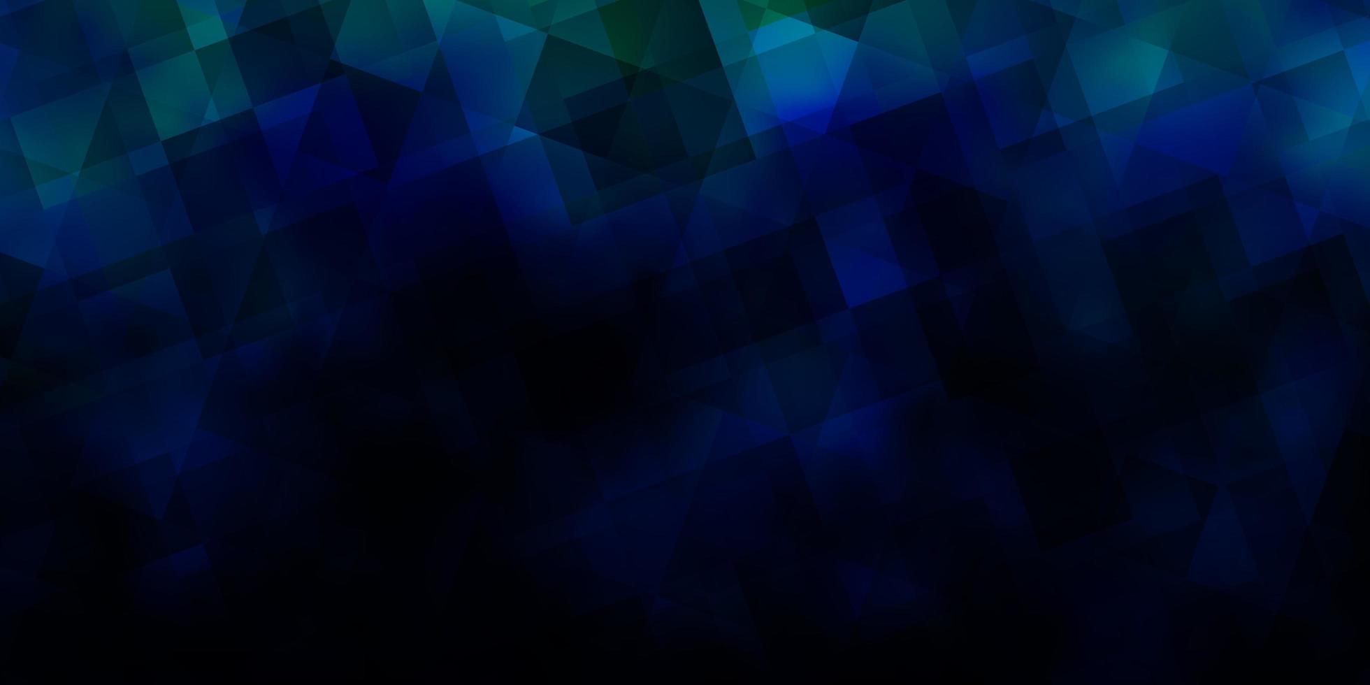 layout vettoriale blu scuro con linee, triangoli.