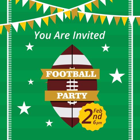 Invito a una festa di calcio vettore