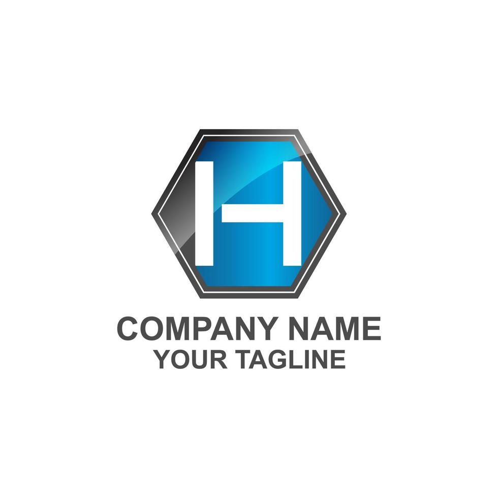 iniziale h lettera logo design vettore modello. monogramma e creativo alfabeto lettere icona illustrazione.