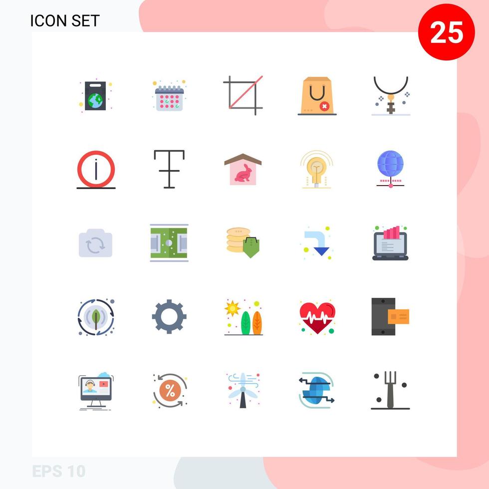 impostato di 25 moderno ui icone simboli segni per attraversare e Ritaglia commercio acquistare modificabile vettore design elementi