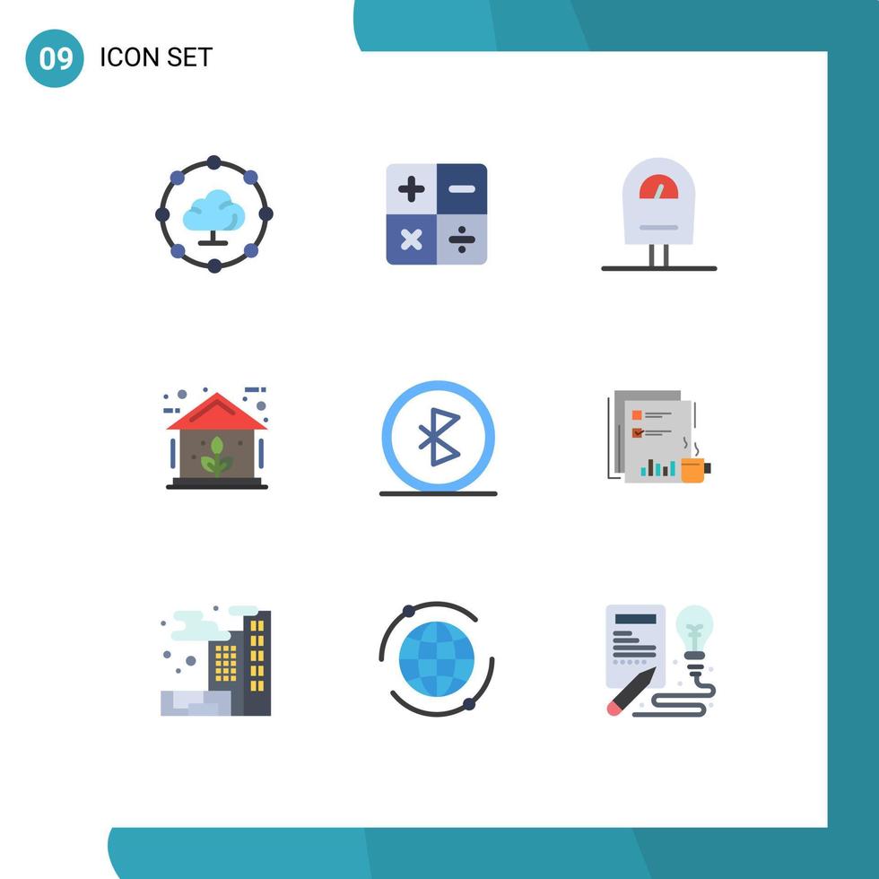 impostato di 9 moderno ui icone simboli segni per senza fili connessione parcheggio comunicazione energia modificabile vettore design elementi