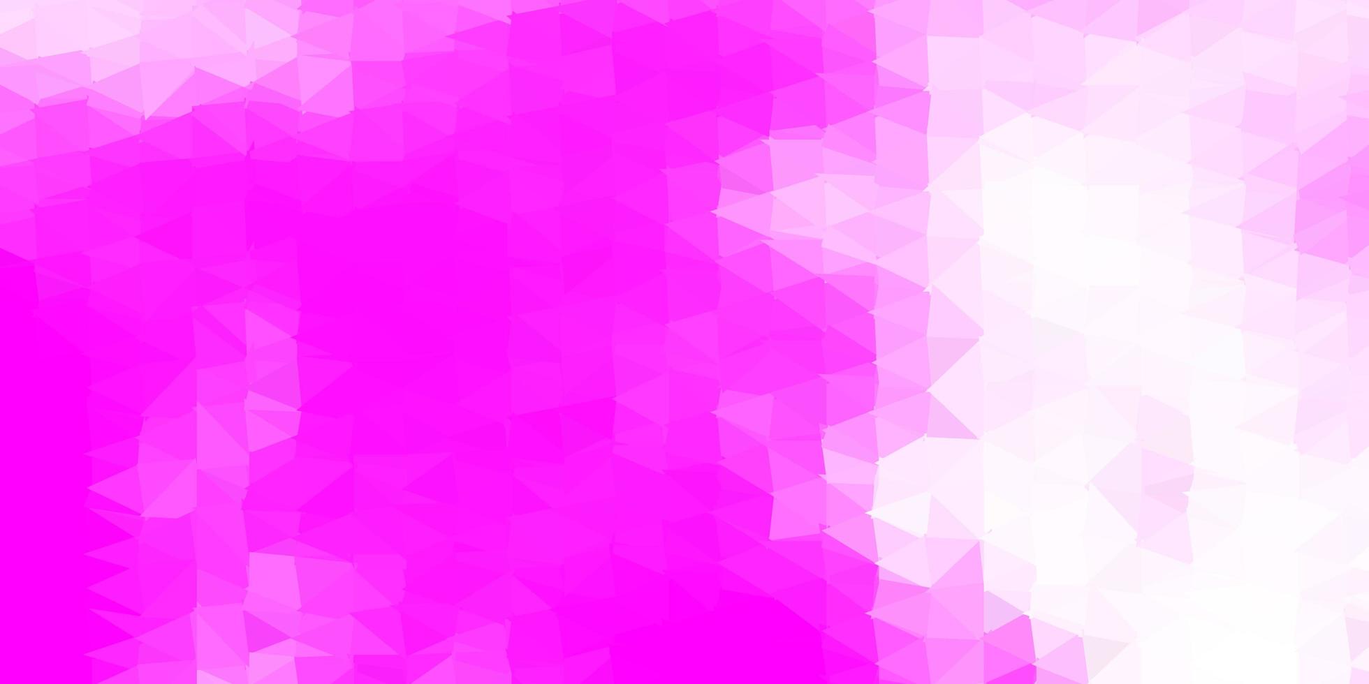modello di triangolo astratto di vettore viola chiaro, rosa.