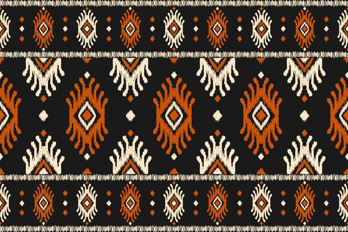 etnico ikat senza soluzione di continuità modello nel tribale. americano, messicano stile. azteco geometrico ornamento Stampa. vettore