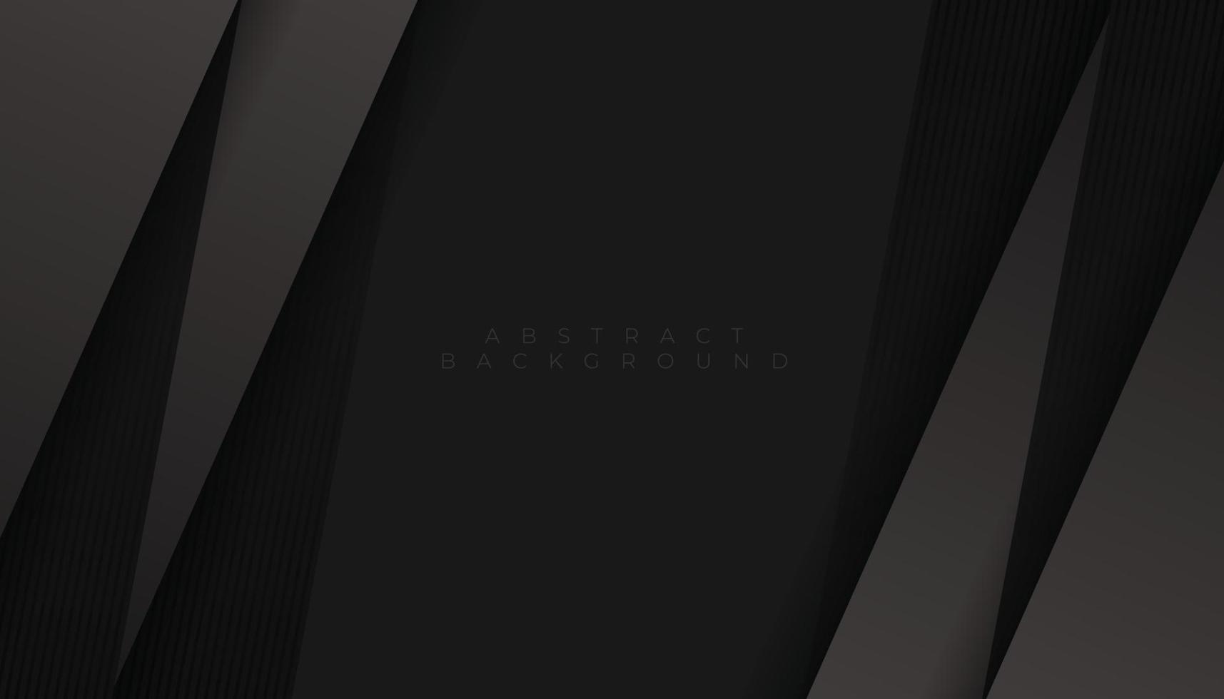 astratto nero sfondo con geometrico buio grigio carta strati, diagonale strisce decorazione. minimo design vettore