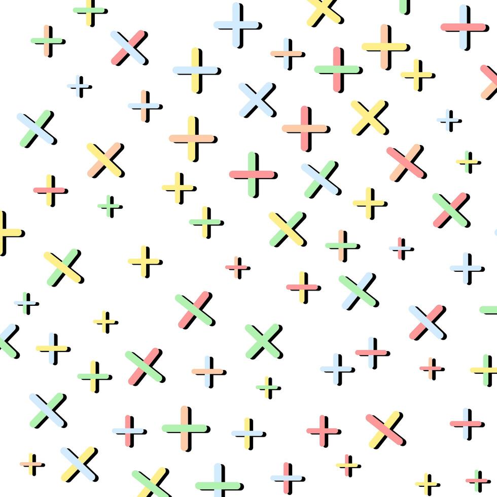 modello geometrico pastello di colore astratto su fondo bianco. vettore