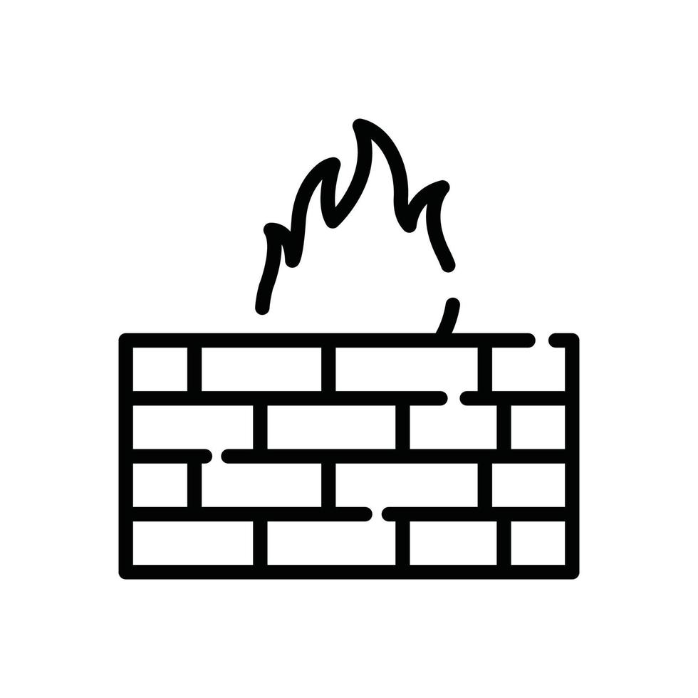 firewall vettore linea icona nube calcolo simbolo eps 10 file