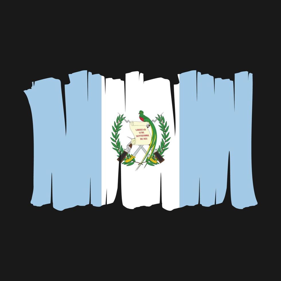 pennello bandiera guatemala vettore