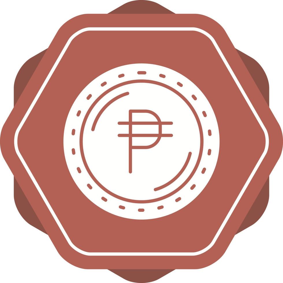 filippino moneta vettore icona