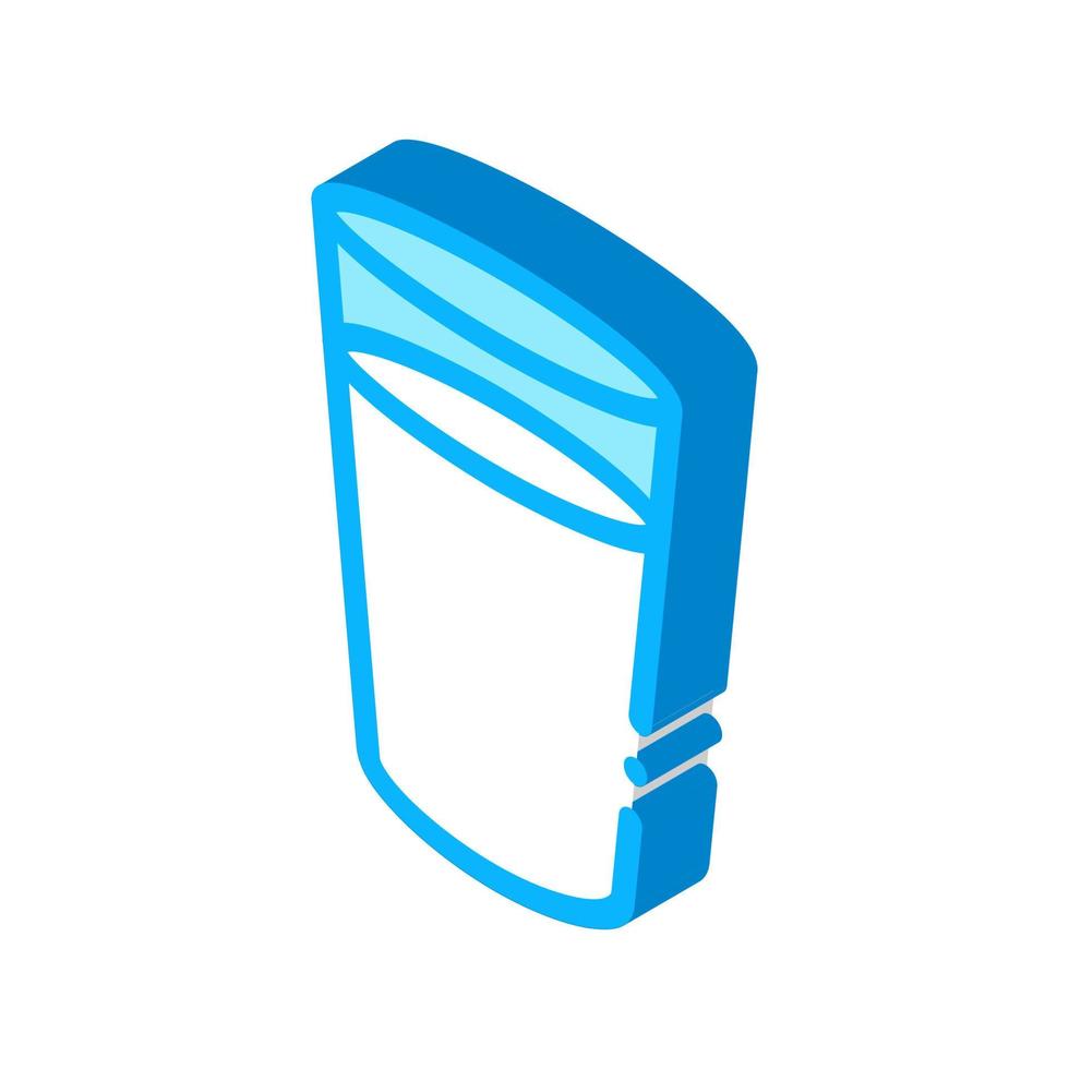 bicchiere di latte isometrico icona vettore illustrazione