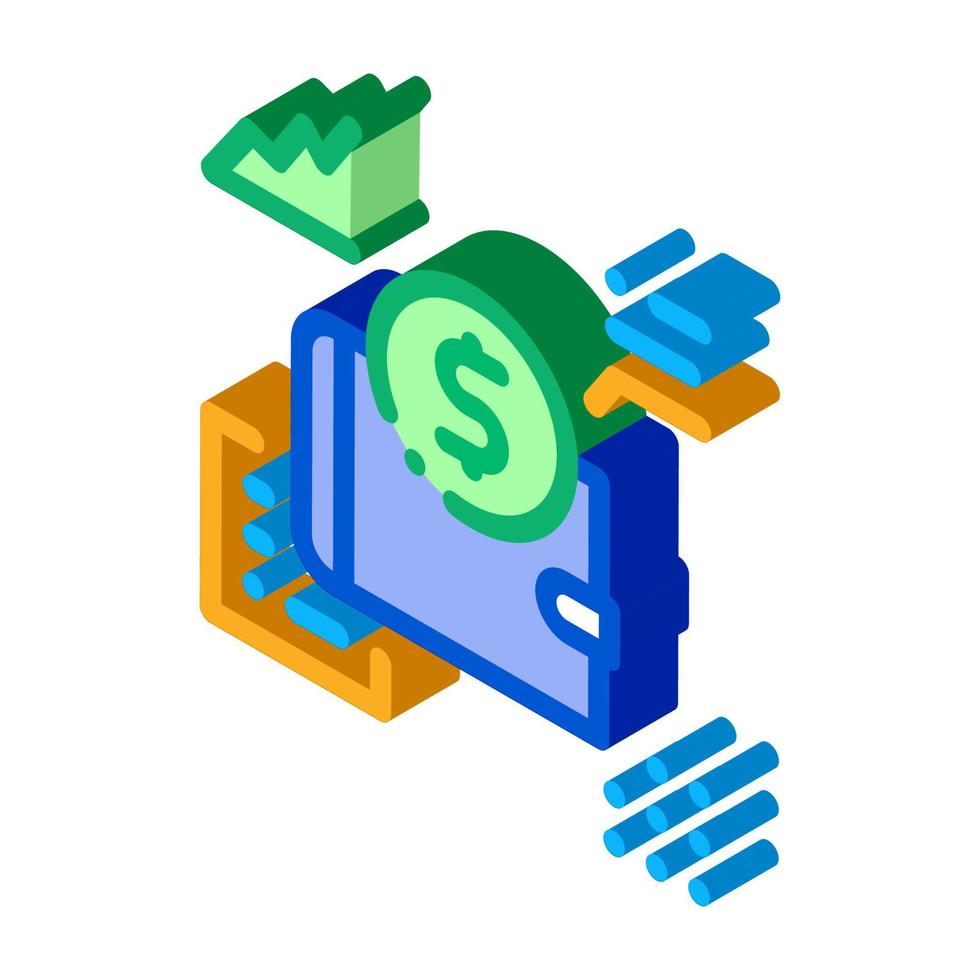 apprendimento funzioni parsing isometrico icona vettore illustrazione