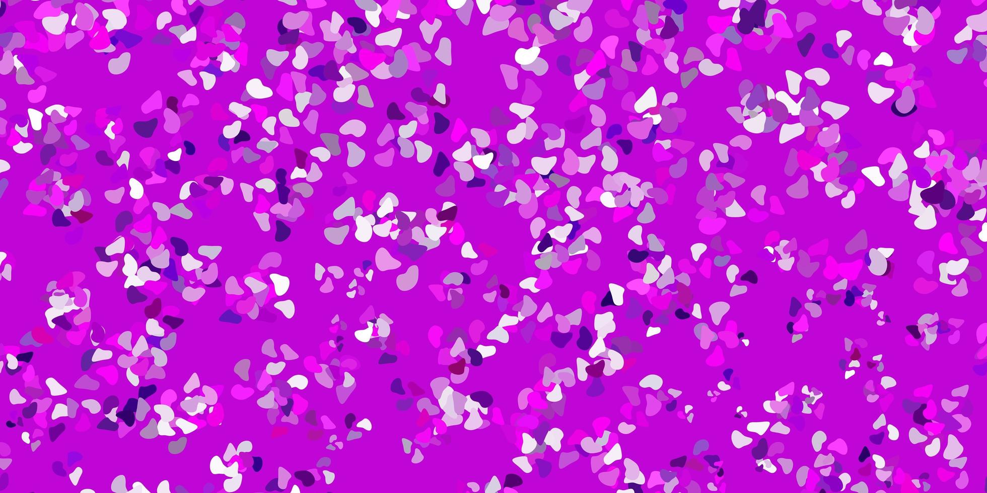 modello vettoriale viola chiaro, rosa con forme astratte.