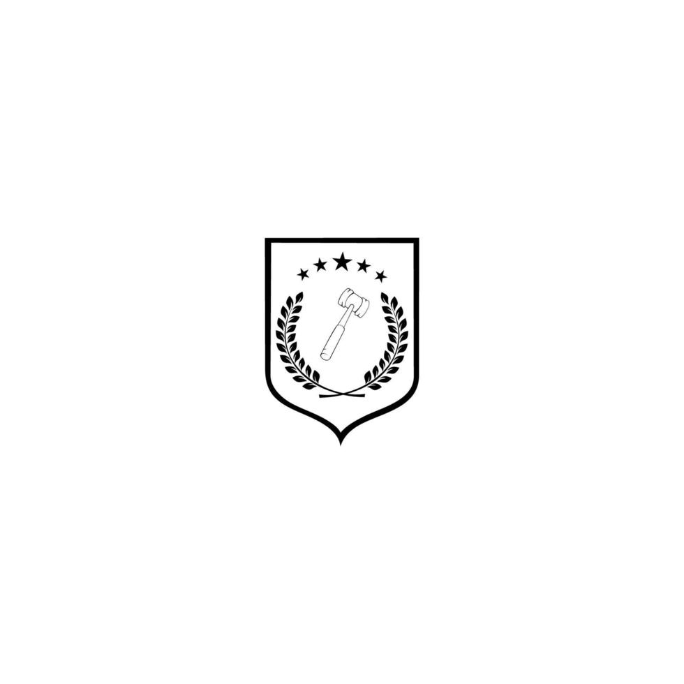 modello di progettazione del logo di legge di giustizia. logo avvocato, logo semplice, logo per affari vettore
