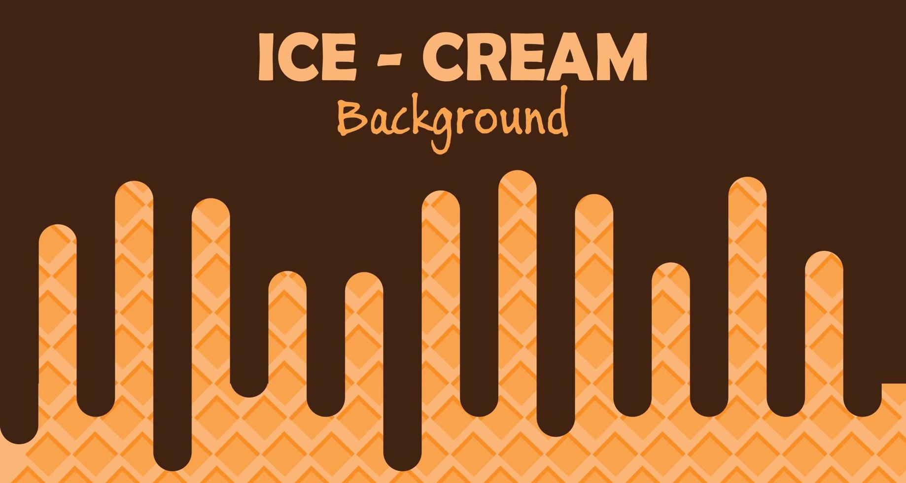 cioccolato ghiaccio crema sfondo vettore disegno, con un' mescolare di buio e leggero Marrone colori