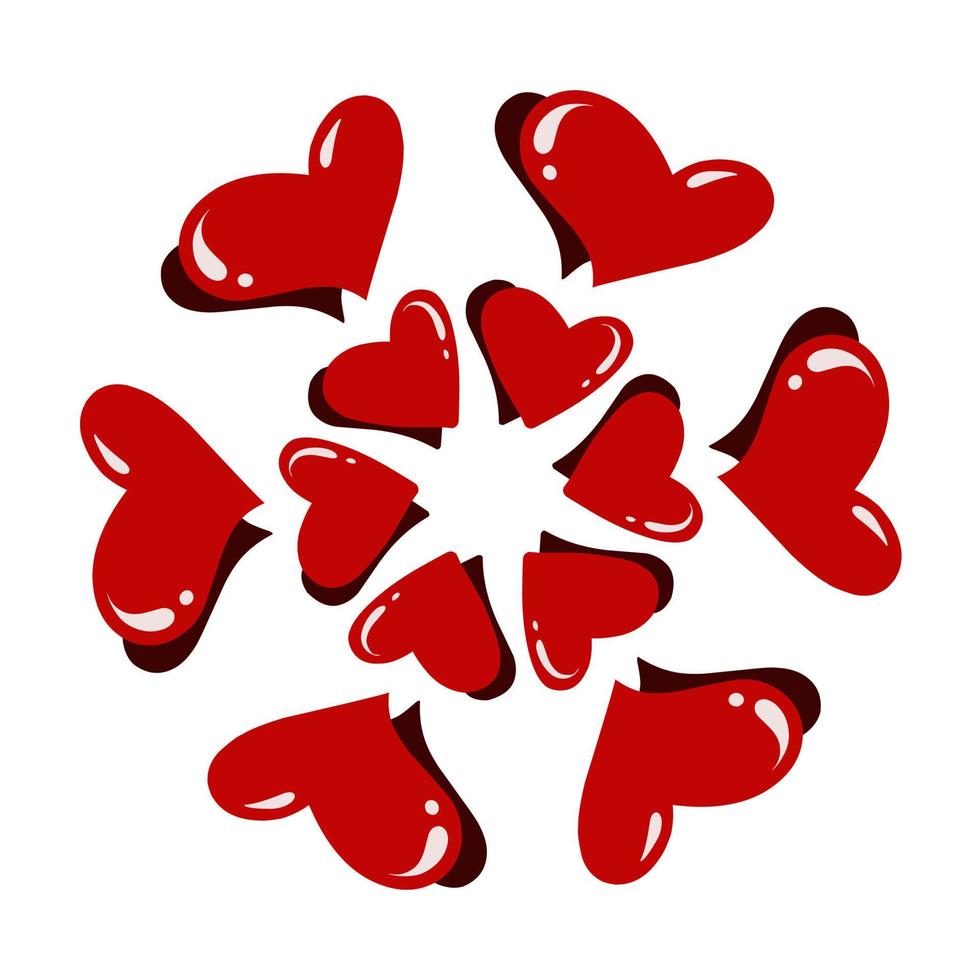illustrazione design vettore grafico di amore cuore. Perfetto per adesivi, tatuaggi