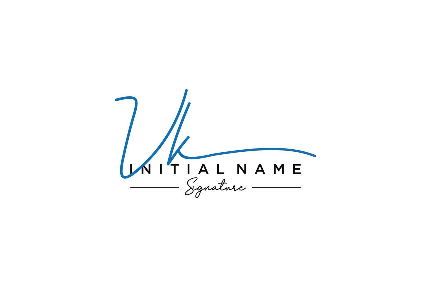 iniziale vk firma logo modello vettore. mano disegnato calligrafia lettering vettore illustrazione.