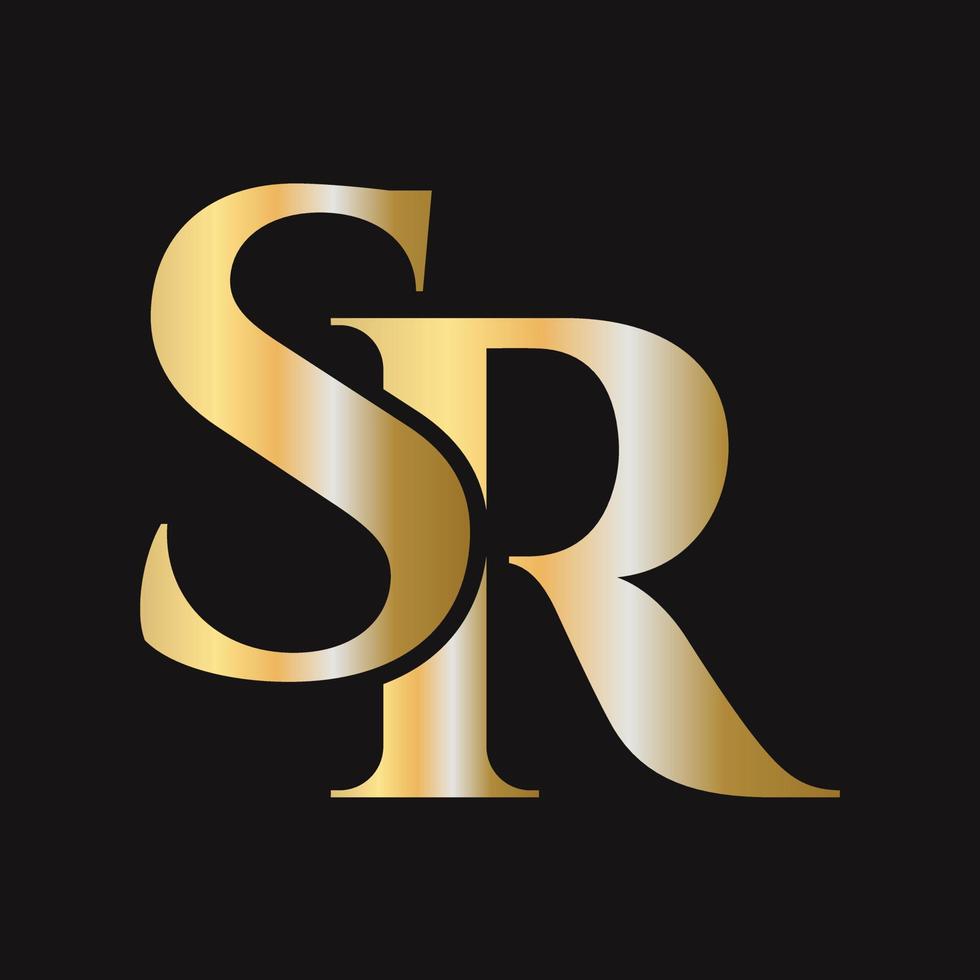 monogramma sr logo design. rs logotipo vettore