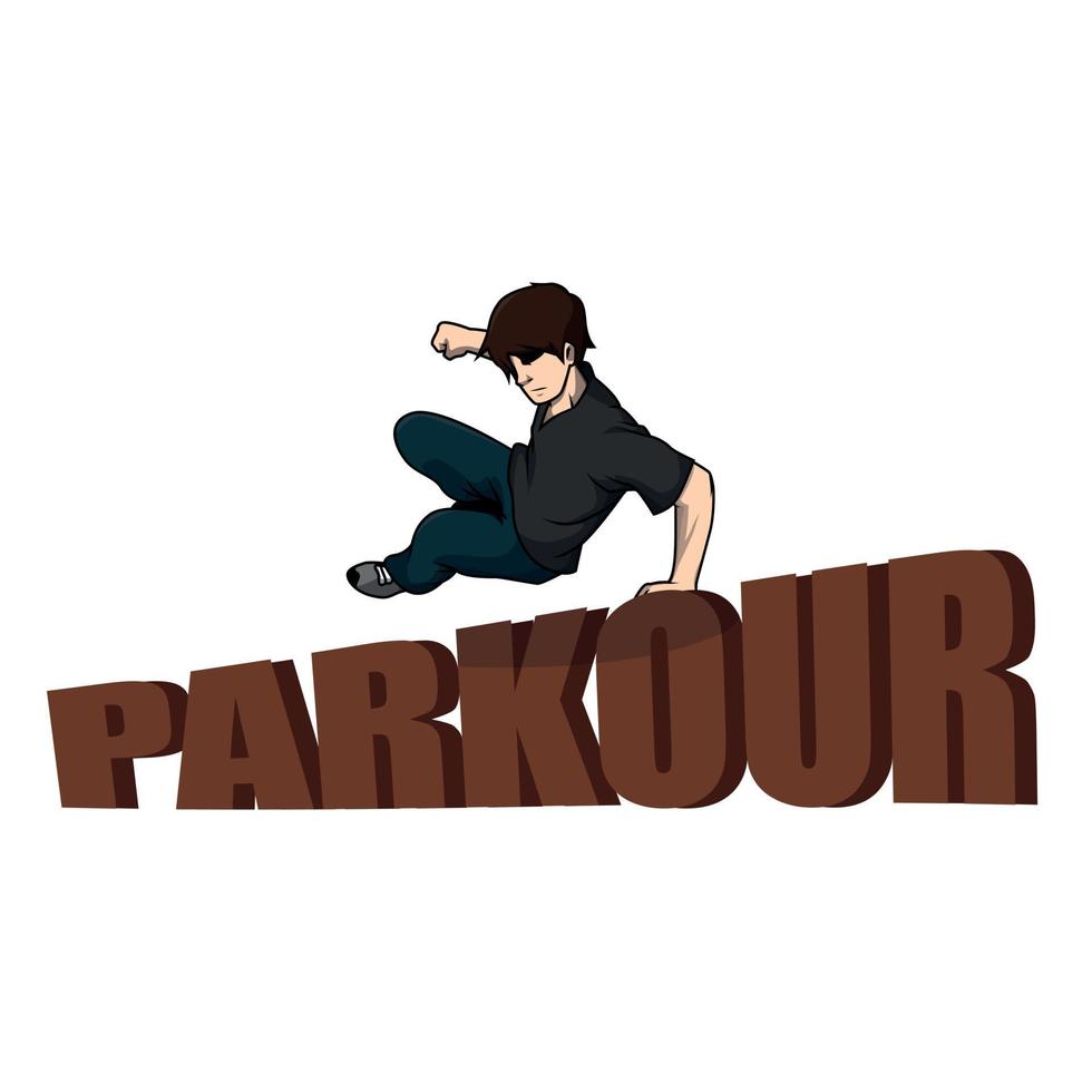 parkour design vettore illustrazione