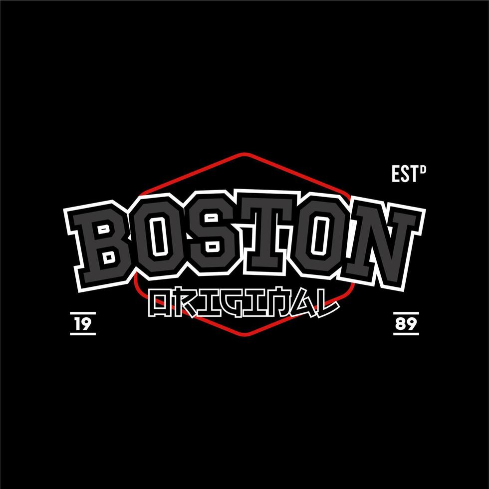 boston vettore tipografia per maglietta design. Perfetto per semplice maglietta design stampato