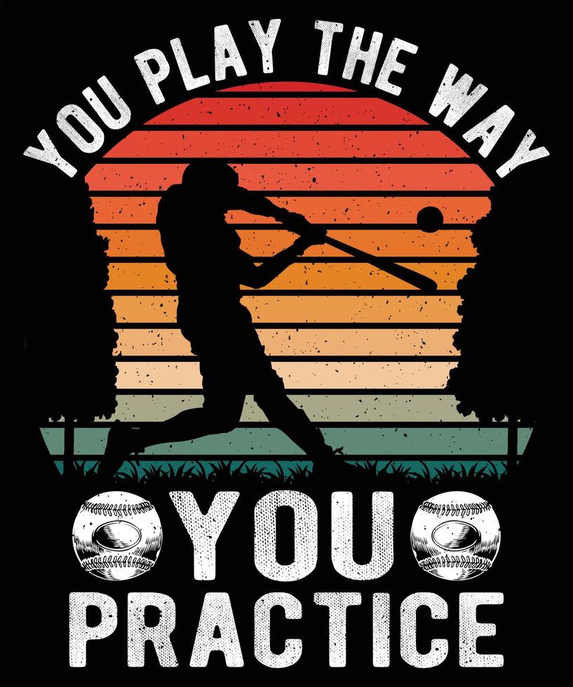 baseball retrò Vintage ▾ tipografia grafico vettore maglietta illustrazione