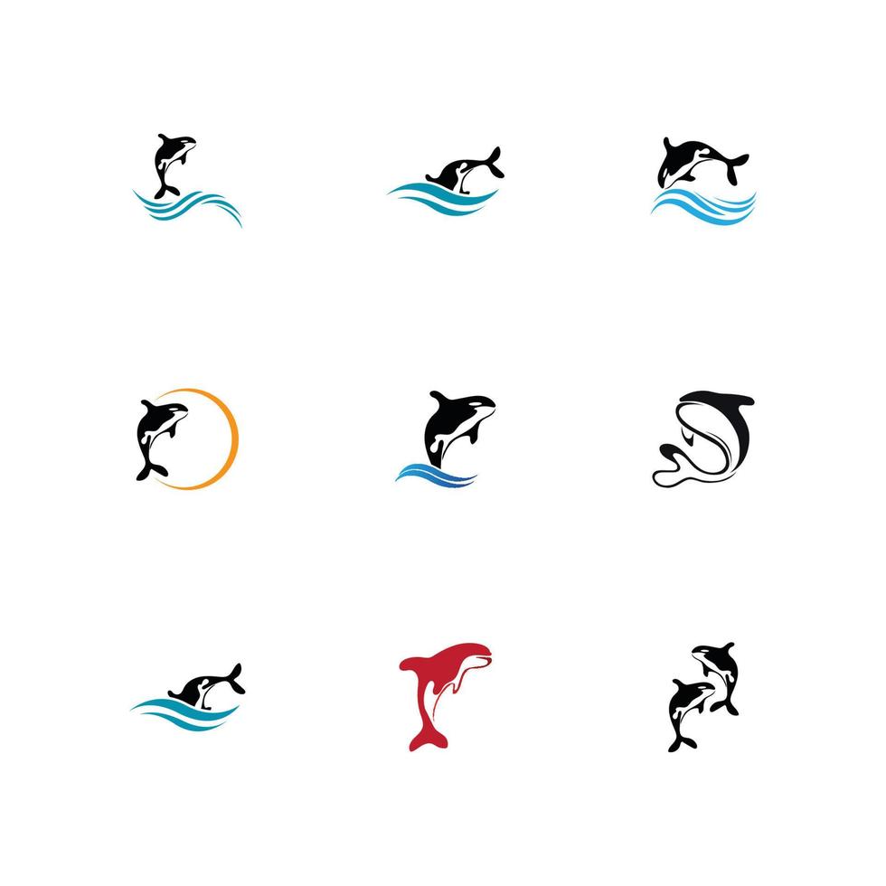 orca logo vettore illustrazione su di moda design.
