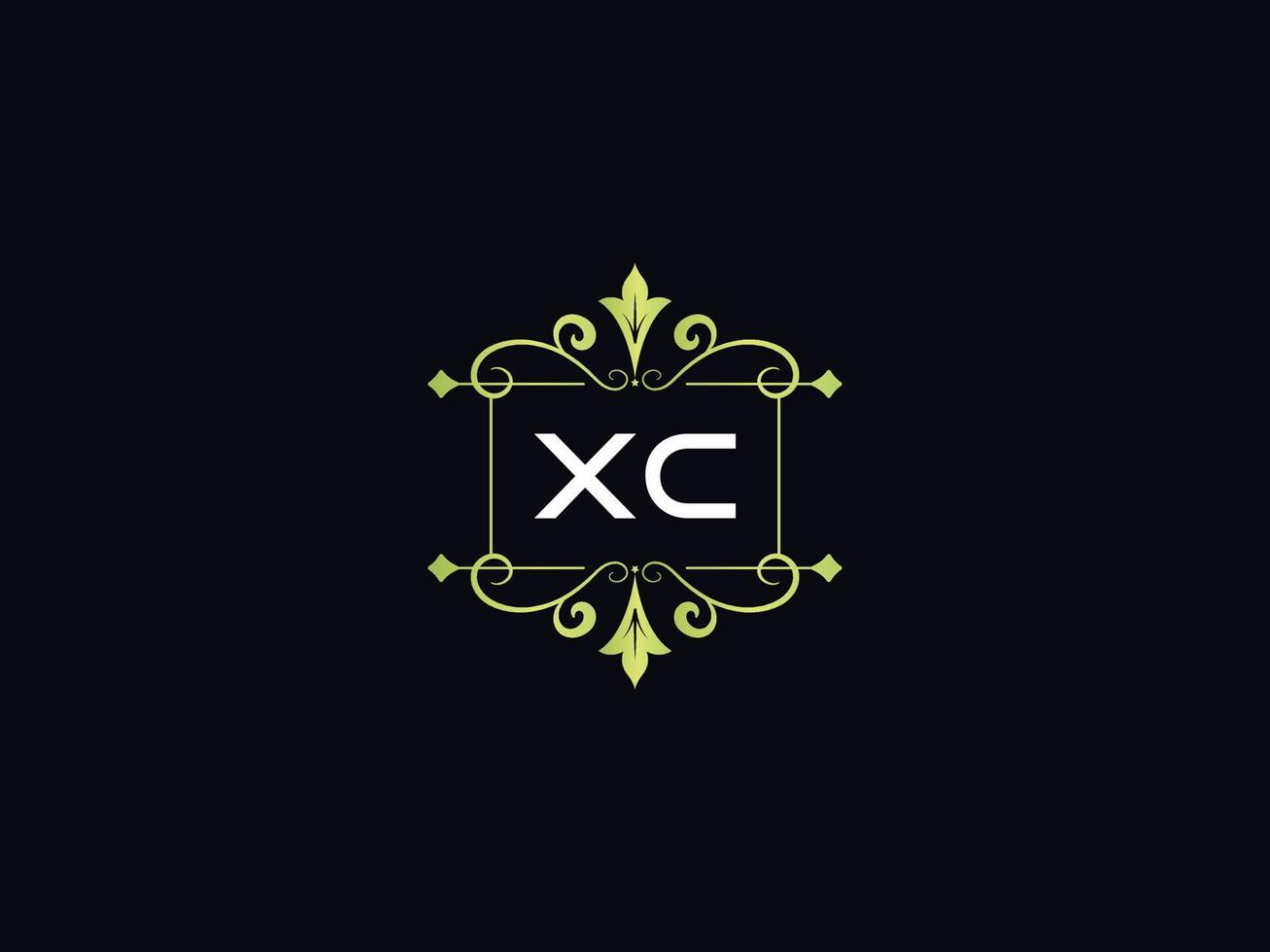 monogramma lusso xc logo, minimo xc lusso logo design vettore