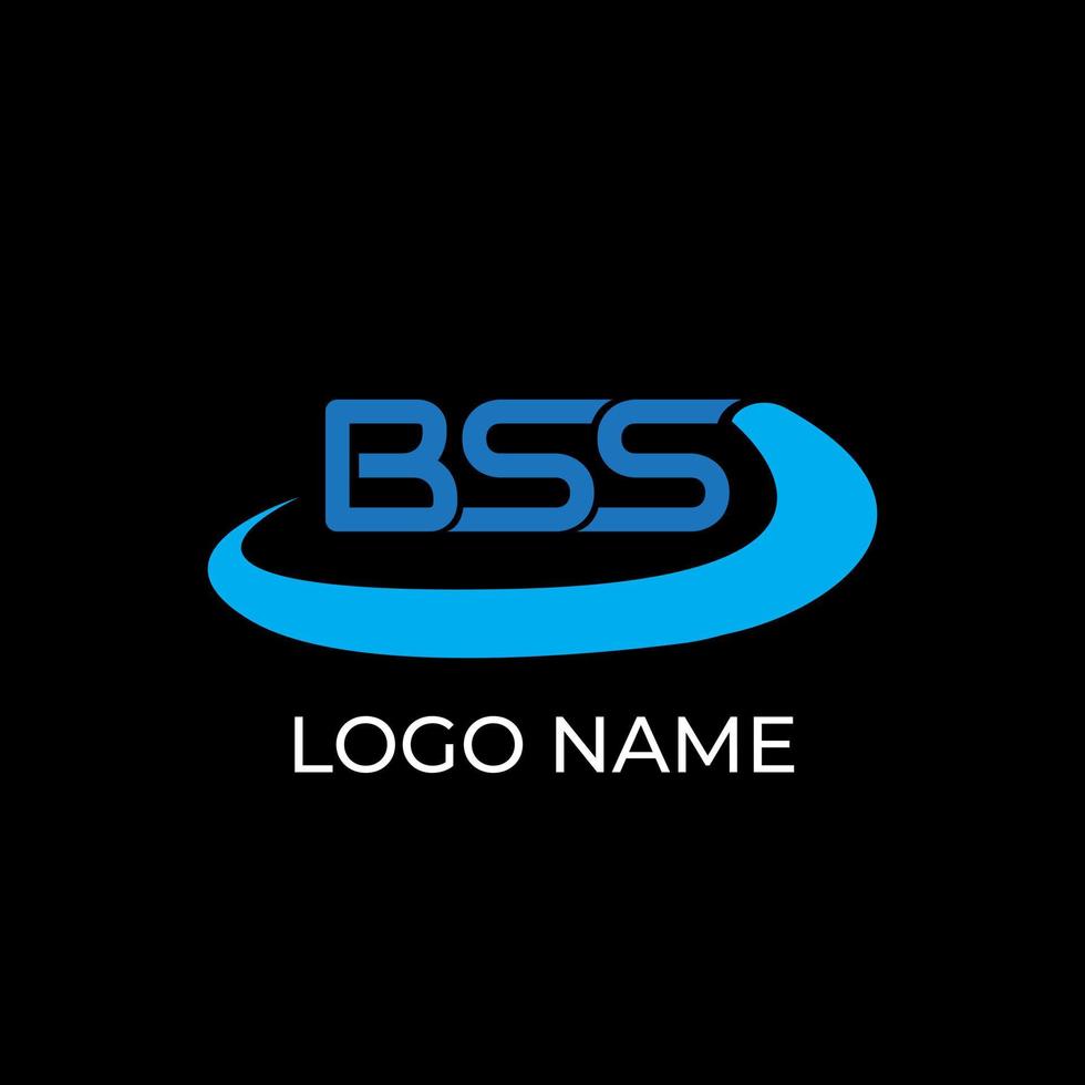 bss iniziale logo design professionista vettore