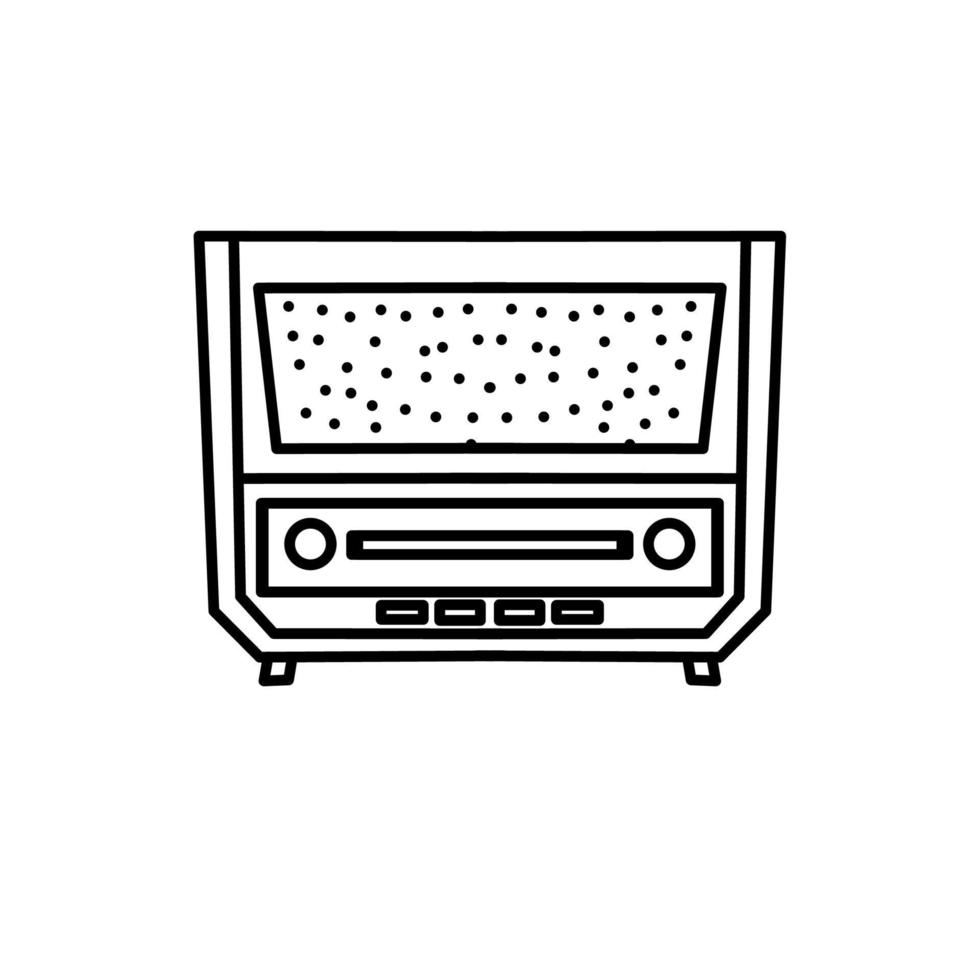 Radio icona disegno, un' semplice icona con un elegante concetto, adatto per il tuo collezione o attività commerciale logo vettore