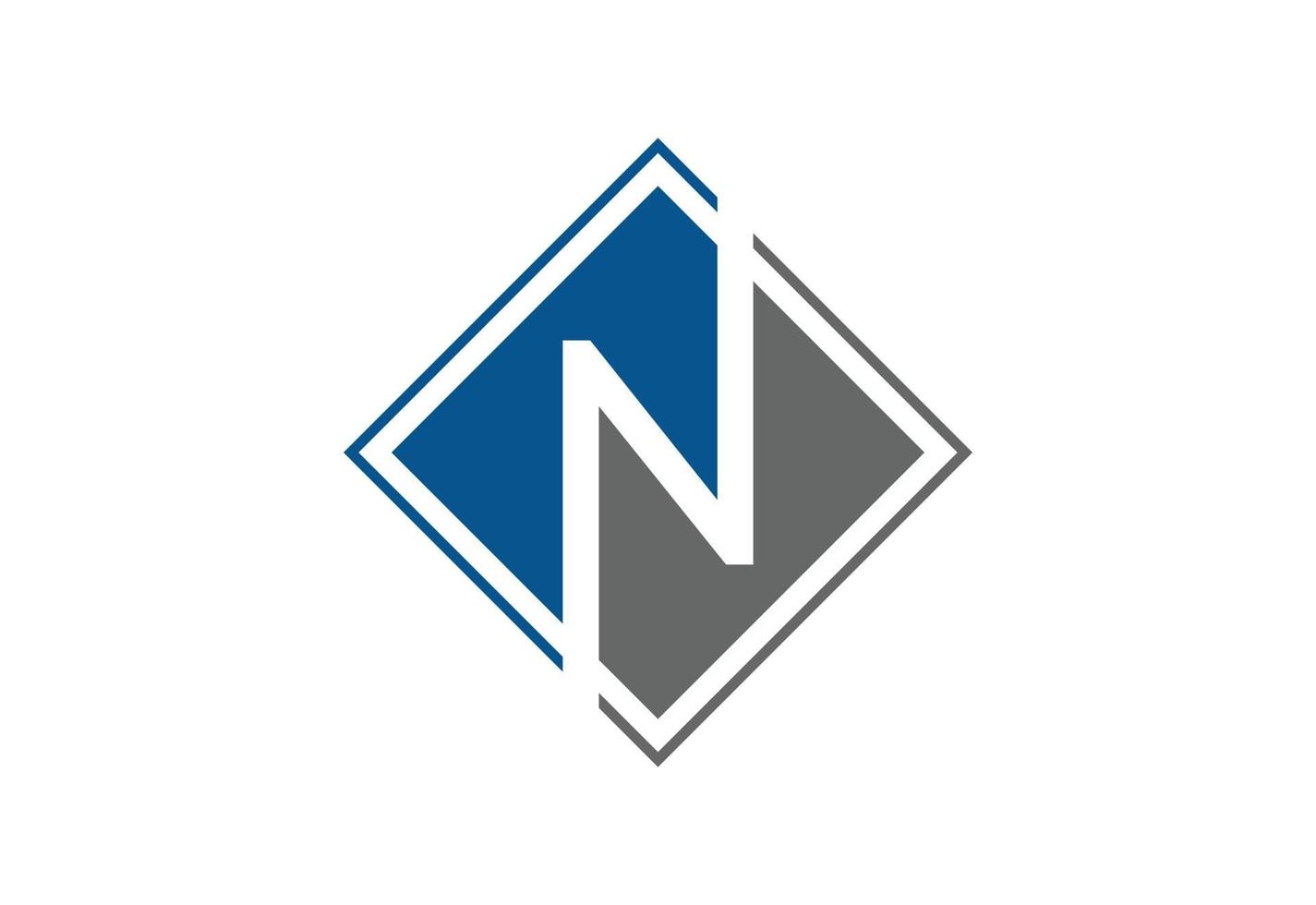 lettera n logo design modello, vettore illustrazione