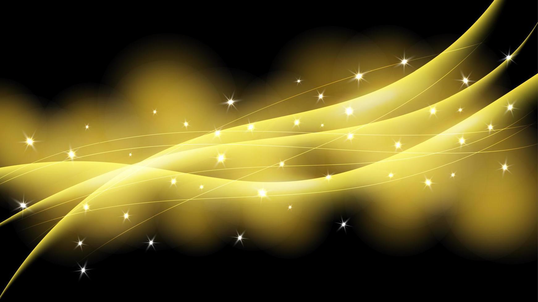 astratto brillante onda sfondo con stelle, scintille e luccichio effetti. vettore illustrazione