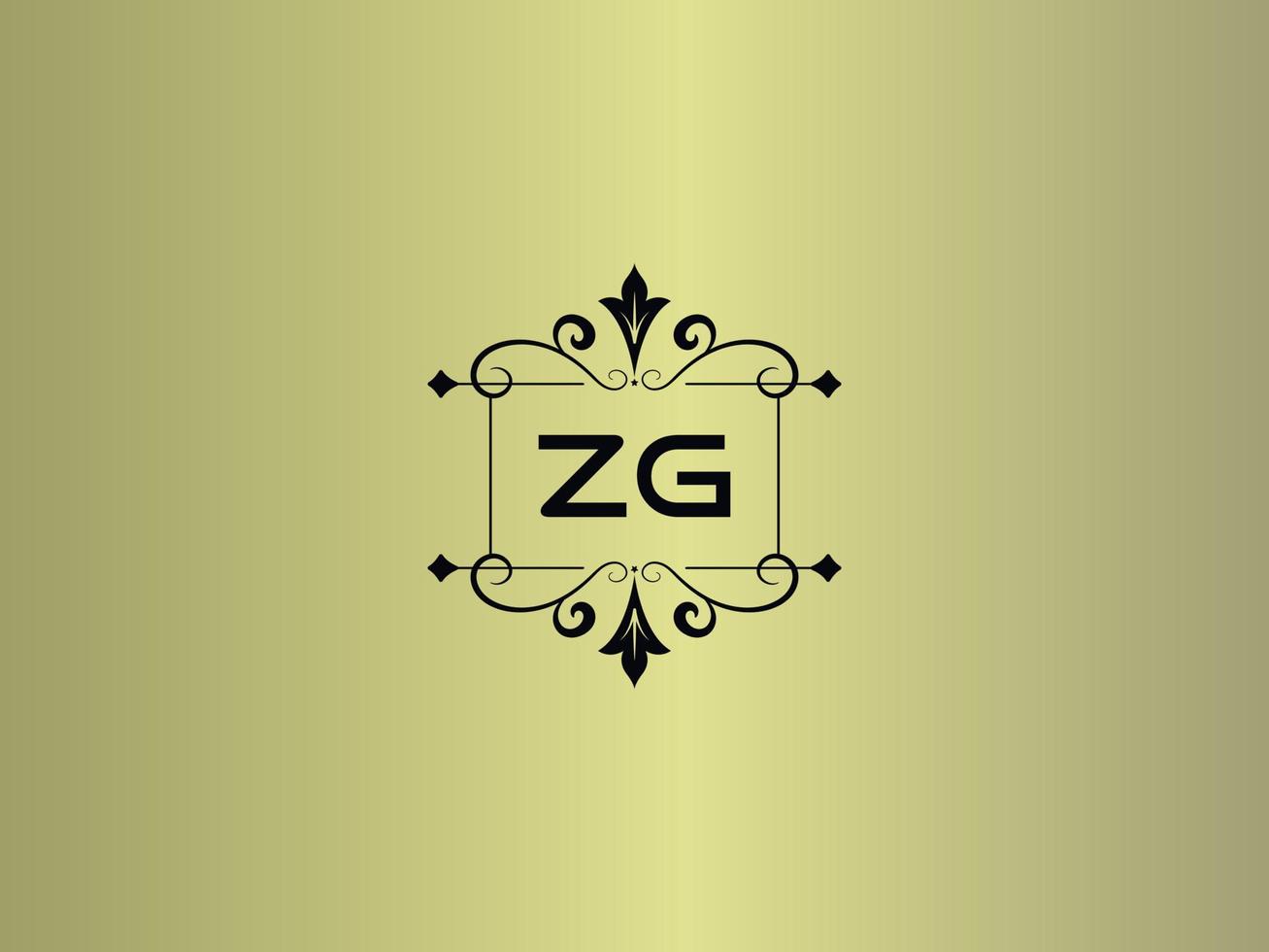creativo zg logo Immagine, premio zg lusso lettera design vettore