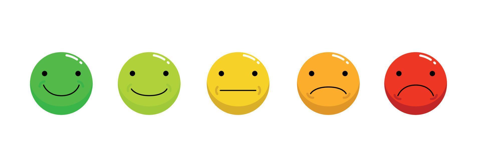 valutazione, diverso tipi di emozioni vettore