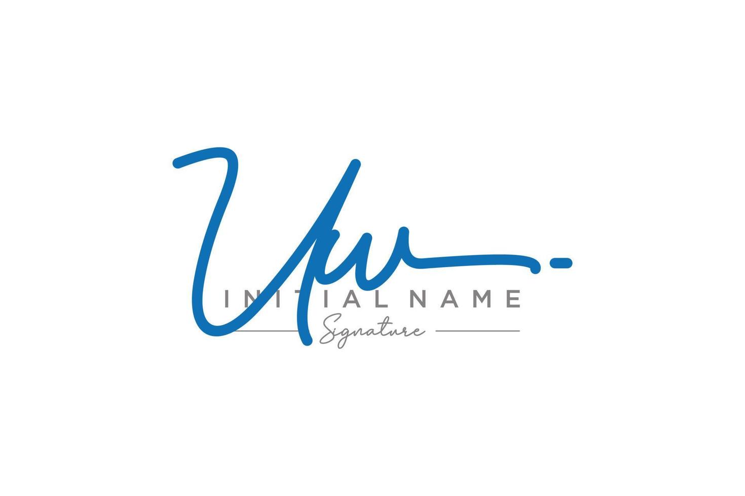 iniziale uw firma logo modello vettore. mano disegnato calligrafia lettering vettore illustrazione.