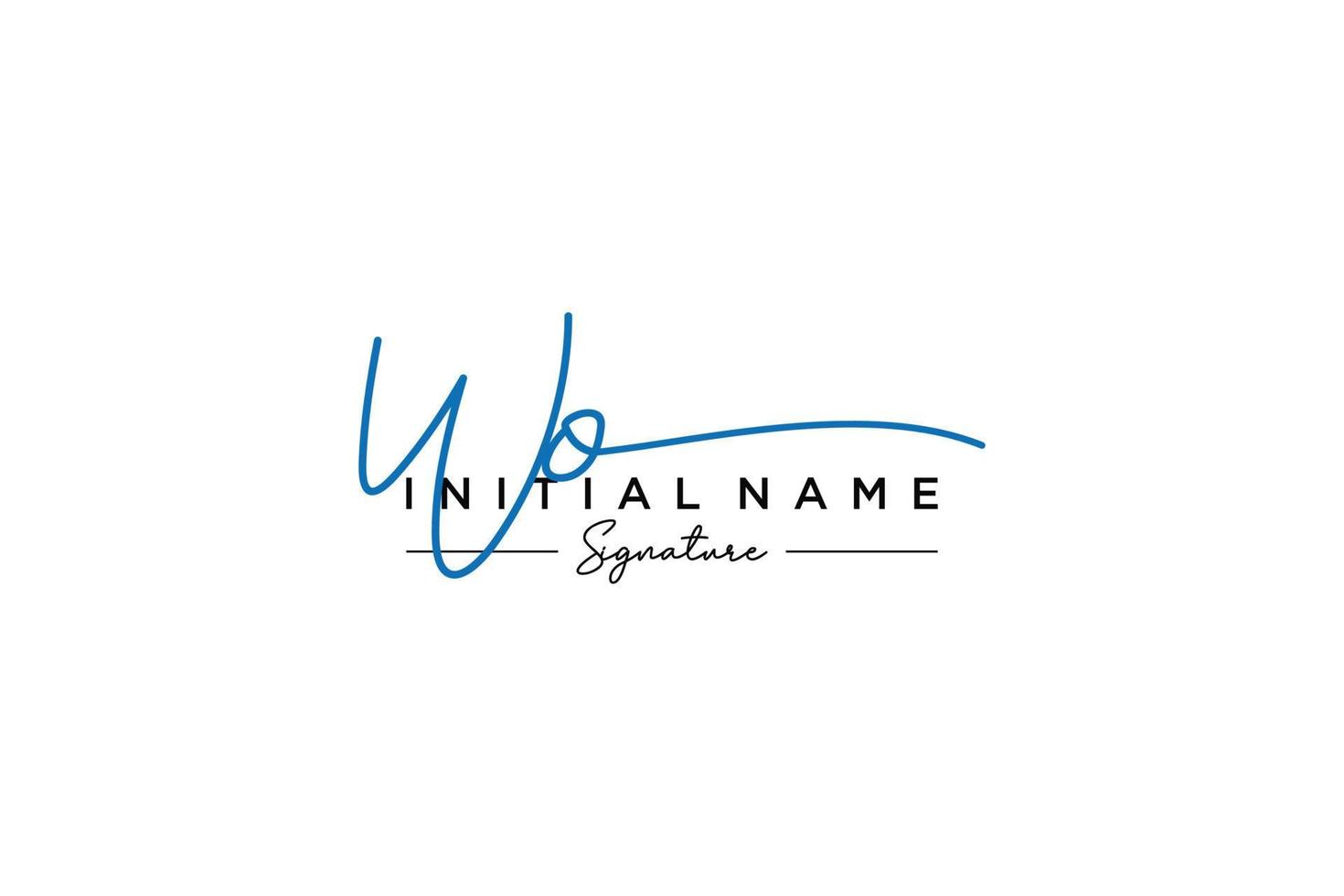 iniziale wo firma logo modello vettore. mano disegnato calligrafia lettering vettore illustrazione.