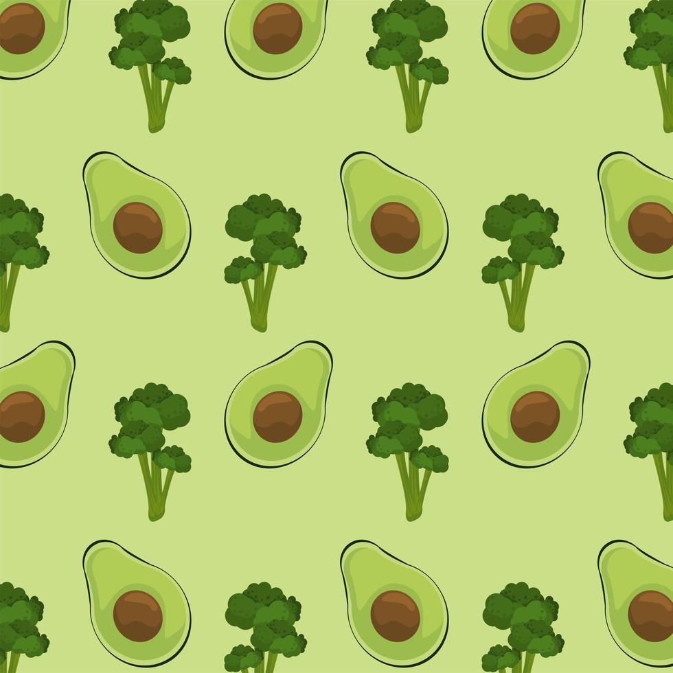 poster della giornata mondiale dell'alimentazione con modello di avocado e broccoli vettore