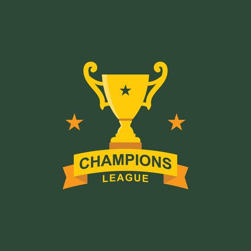 Distintivo del logo della Champions League vettore