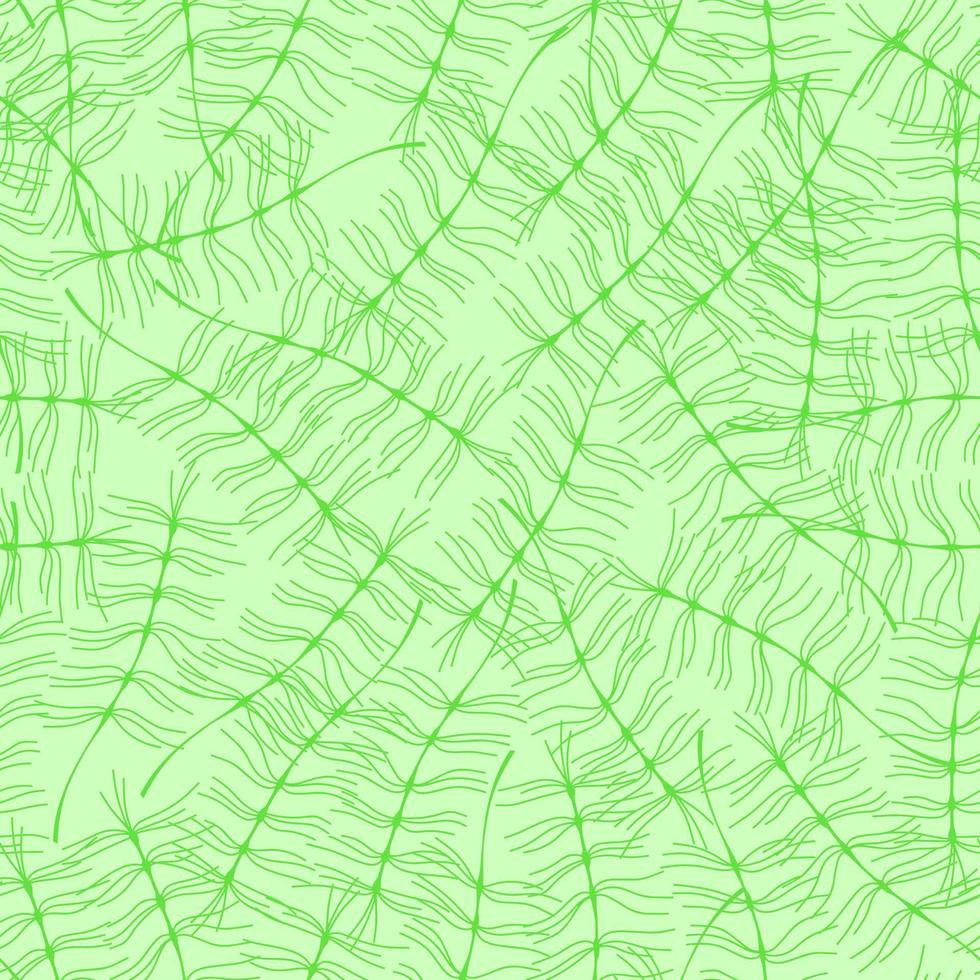 senza soluzione di continuità verde modello con minimo astratto botanico tema. vettore illustrazione.