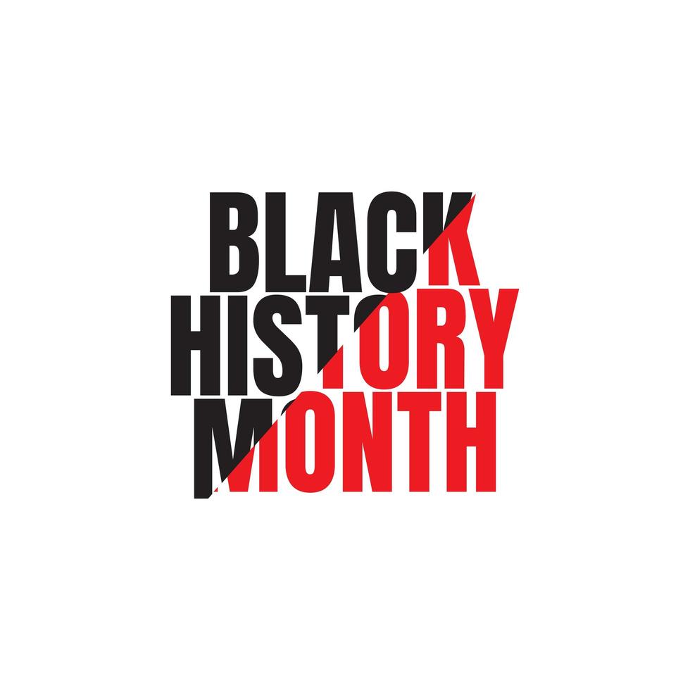 illustrazione di progettazione del modello di vettore di celebrazione del mese di storia nera