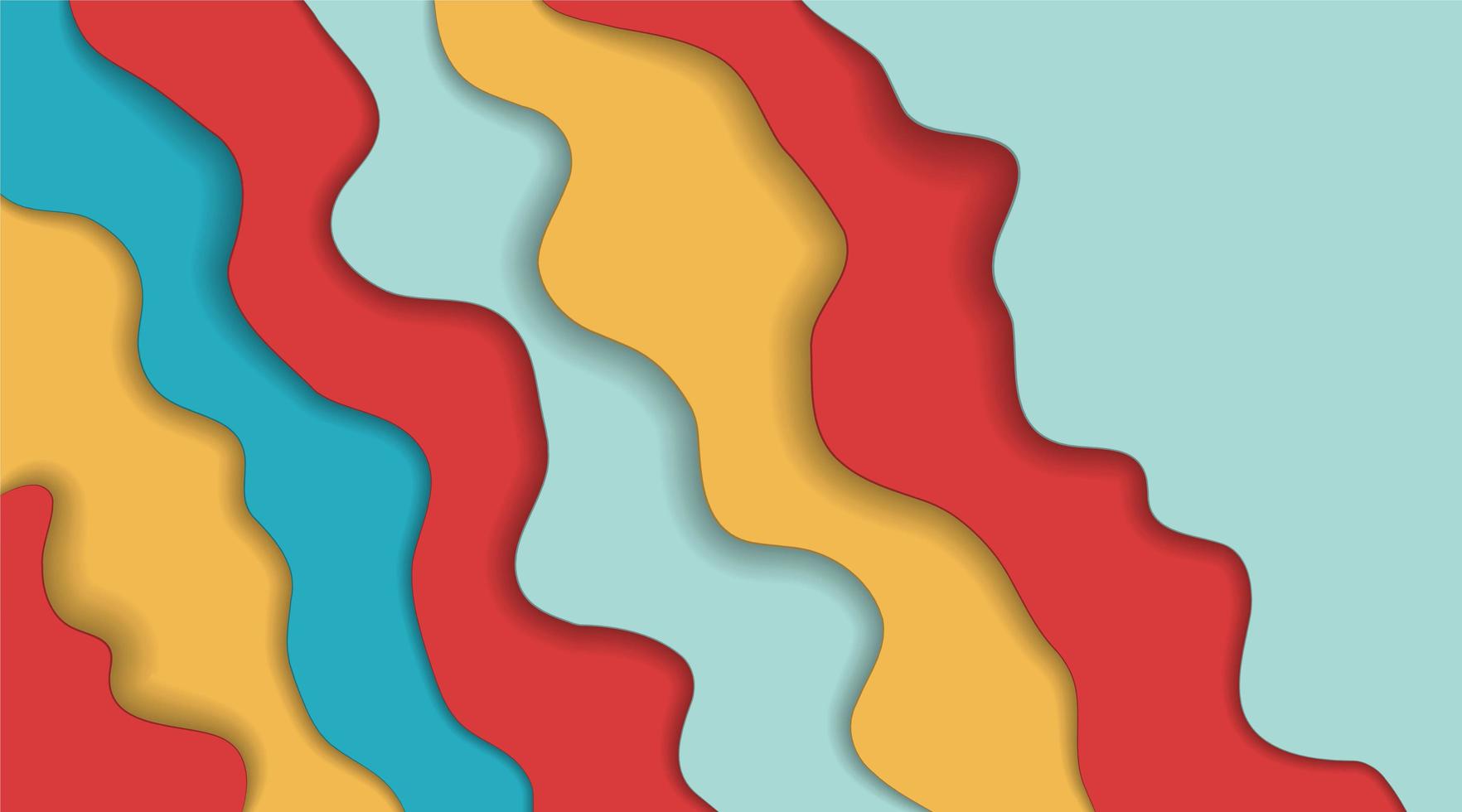 sfondo astratto ondulato colorato pastello per il design. illustrazione vettoriale