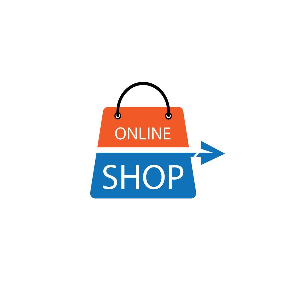negozio vendita shopping Borsa logo design symbo vettore