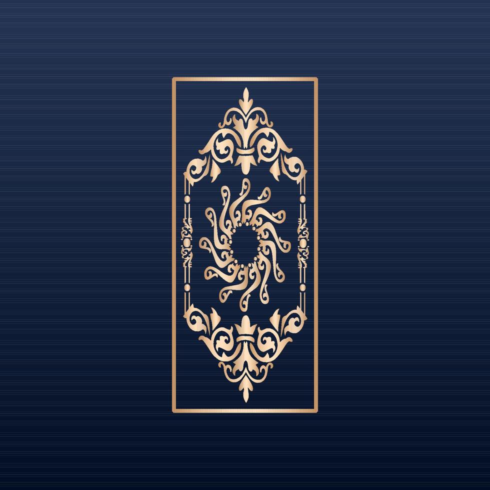 collezione di inviti con laser tagliare - oro islamico ornamento modelli collezione - laser tagliare piazza ornamentale pannelli impostare. Consiglio dei ministri lavoro di traforo schermo. metallo disegno, legna intaglio - vettore