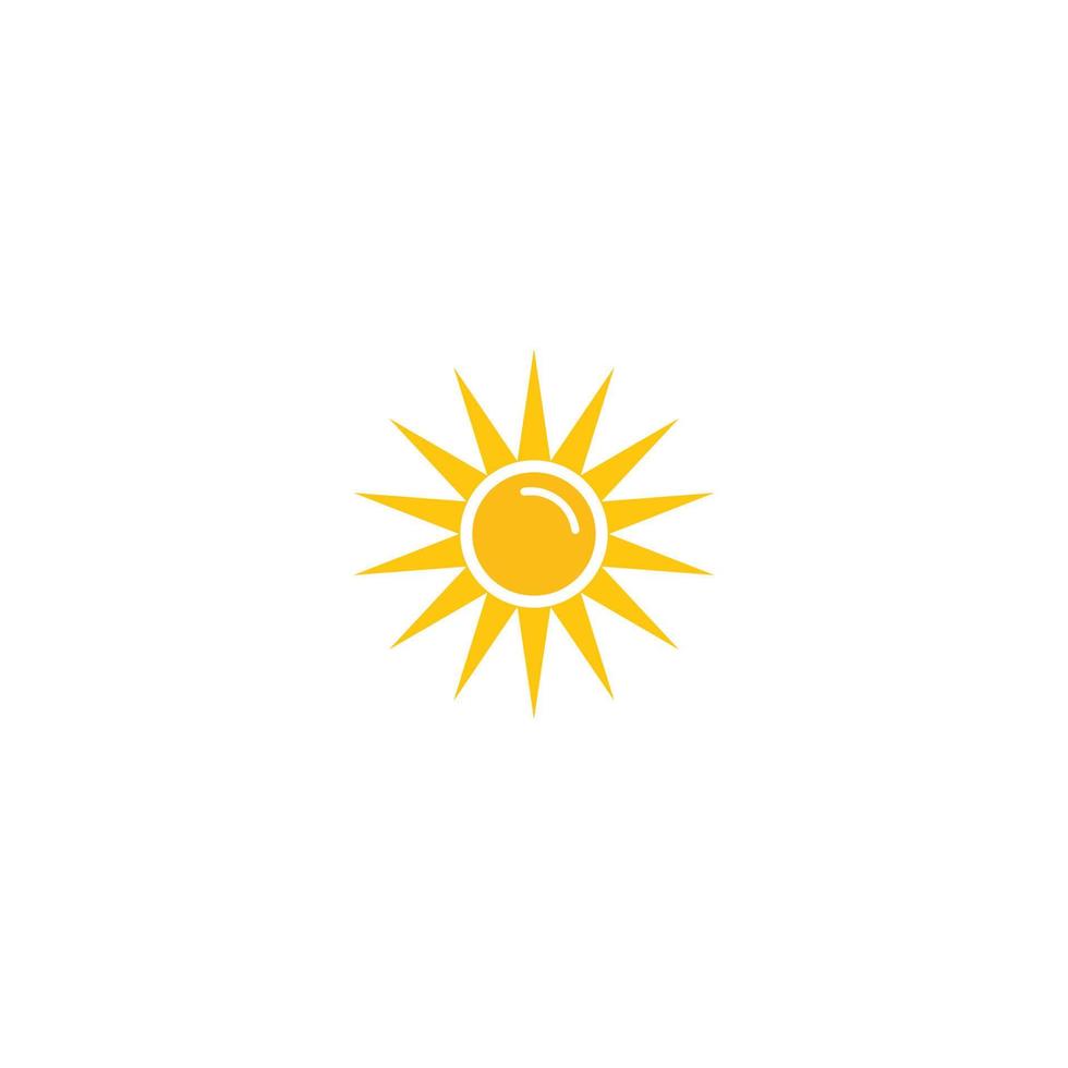 logo di illustrazione del sole vettore