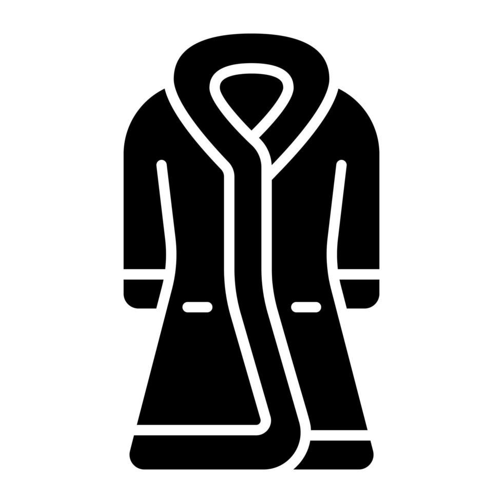 cappotto vettore icona isolato su bianca sfondo