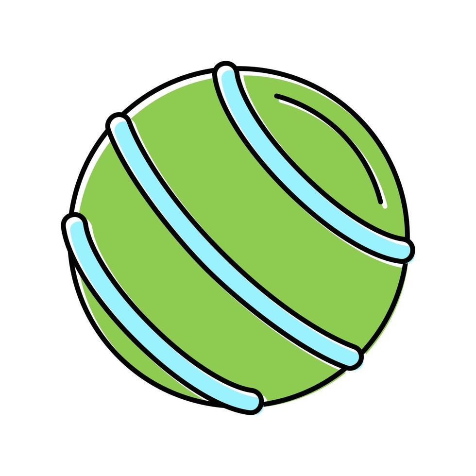 illustrazione vettoriale dell'icona del colore dell'accessorio per il fitness della palla