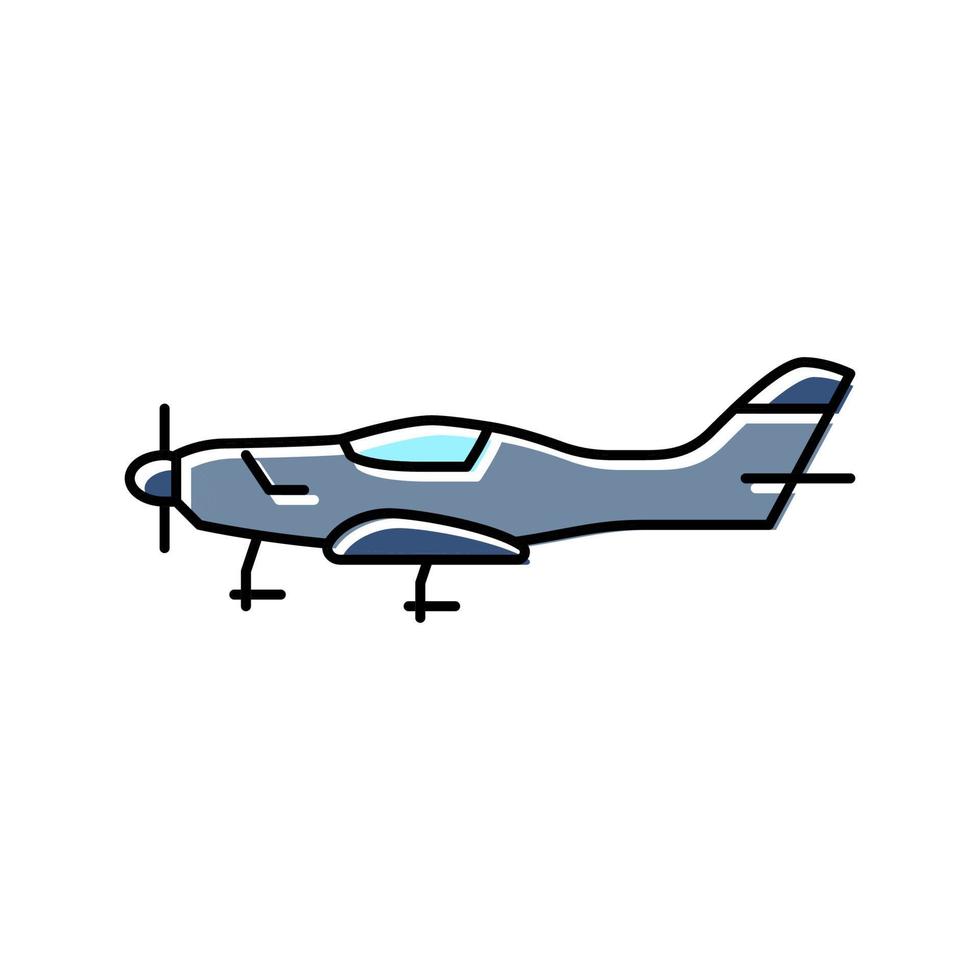 leggero sport aereo aereo colore icona vettore illustrazione
