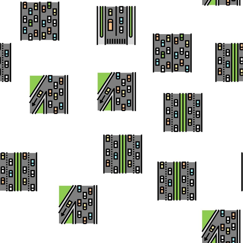 strada urbano e nazione autostrada vettore senza soluzione di continuità modello