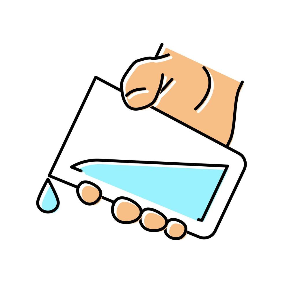 illustrazione vettoriale dell'icona del colore dell'acqua