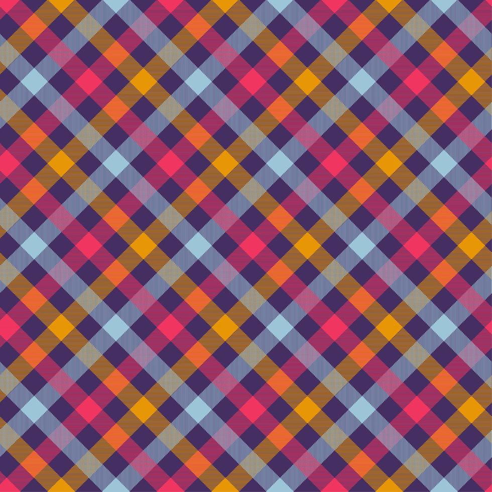 modello vettoriale senza soluzione di continuità di colore arancione tartan