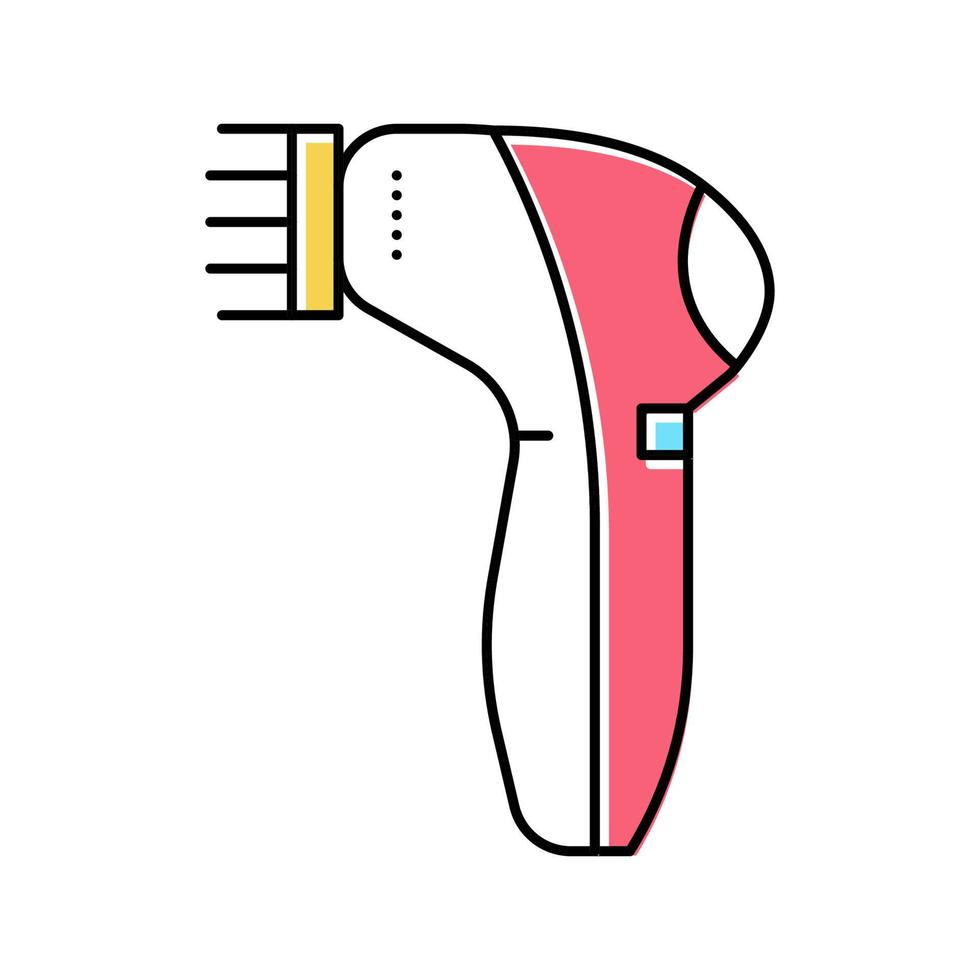 illustrazione del colore del vettore dell'icona del colore del massaggiatore facciale