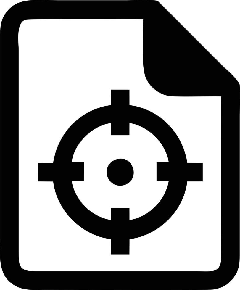 bersaglio messa a fuoco icona simbolo vettore Immagine, illustrazione di il successo obbiettivo icona concetto. eps 10